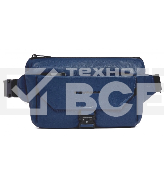 Сумка на пояс мужская Piquadro Than CA6617S135/BLU синий натур.кожа
