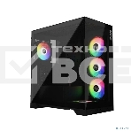 Компьютерный корпус XPG INVADER X BLACK (INVADERXMT-BKCWW) Mid-Tower Gaming ATX PC Case with Panoramic View, Tempered Glass Panels, and RGb Lighting Black, фото7