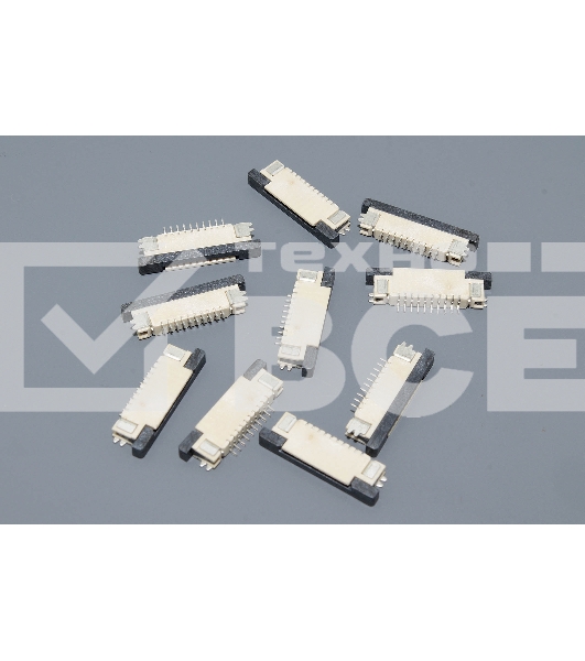 Разъем FPC Half Coverage Top Contact 0.8K-BS-10PWB 10 pin высота 2мм шаг 0,8мм 10 шт