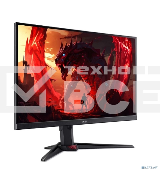 Монитор 31.5' Acer XV320QKV4bmiiprx IPS 3840x2160, 160 Гц, 0.5 мс, 16:9, 250 кд/м², 2xHDMI 2.1, DP 1.4, 3.5 Jack, динамики (2x2 Вт), HDR10, FreeSync Premium, черный