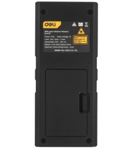 Лазерный дальномер Deli DL4170 (Диапазон измерения 0,05~80м, точность измерения: ±3мм)