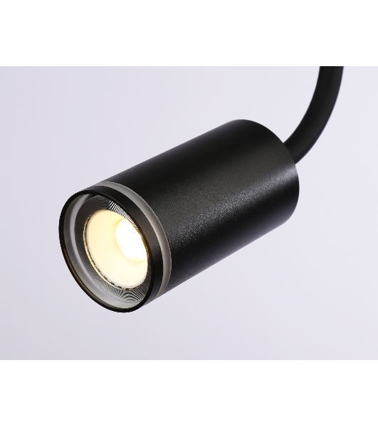 Светильник настенно-потолочный гнущийся с выключателем Ambrella light FW2470 BK черный GU10 max 12W D55*L100*H300