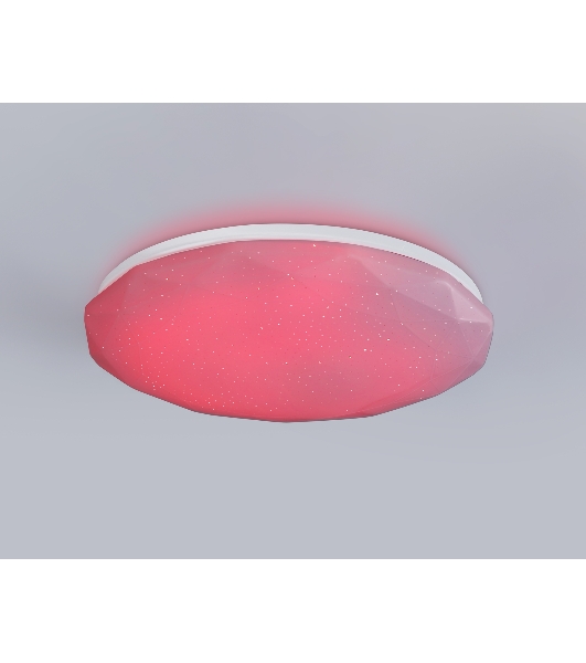 Светодиодный светильник RGB Ambrella light FZ417 WH белый IP20 46W 3000K-6500K+RGB D380*60 (ПДУ ИК)