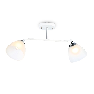 Светильник Ambrella light TR303001/2 WH/CH/FR белый/хром/белый матовый E27/2 max 40W 560*140*240