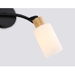 Светильник Ambrella light TR8721/2 BK/WD черный/дерево E14/2 max 60W 380*100*210, фото4