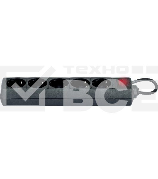 Сетевой фильтр Defender Фильтр ES, 3.0м, 5 розеток, черный