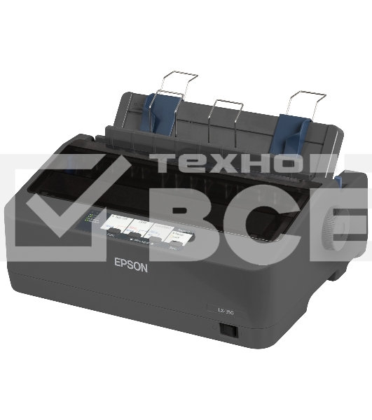 Принтер матричный Epson LX-350 (C11CC24031/C11CC24032), (А4, 357 cps (12 cpi), USB, LPT, COM)