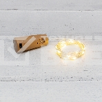 Гирлянда «Роса» с пробкой 2 м, 20 LED, теплое белое свечение, 3хLR44 в комплекте NEON-NIGHT, фото 1