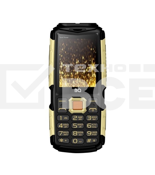 Мобильный телефон BQ-2430 Tank Power Black+Gold 2.4”