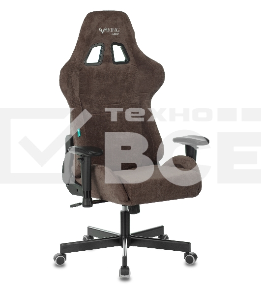 Кресло игровое Бюрократ VIKING KNIGHT LT10 FABRIC коричневый крестовина металл/пластик
