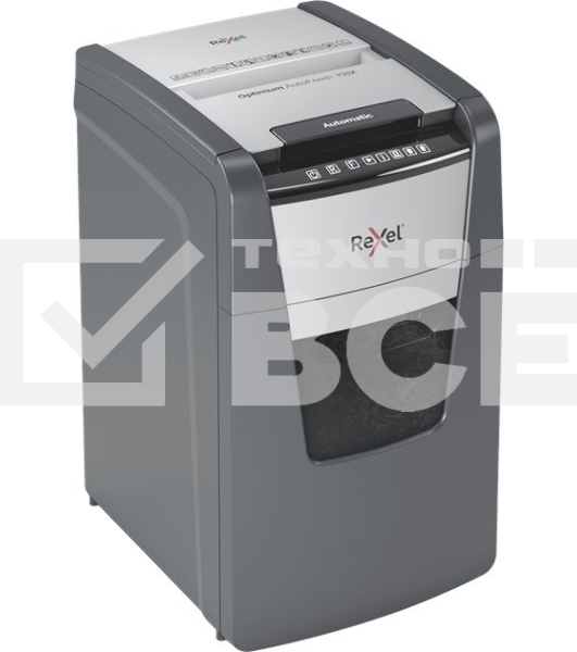 Шредер Rexel Optimum AutoFeed 130X черный с автоподачей (секр.P-4)/фрагменты/130лист./44лтр./скрепки/скобы/пл.карты