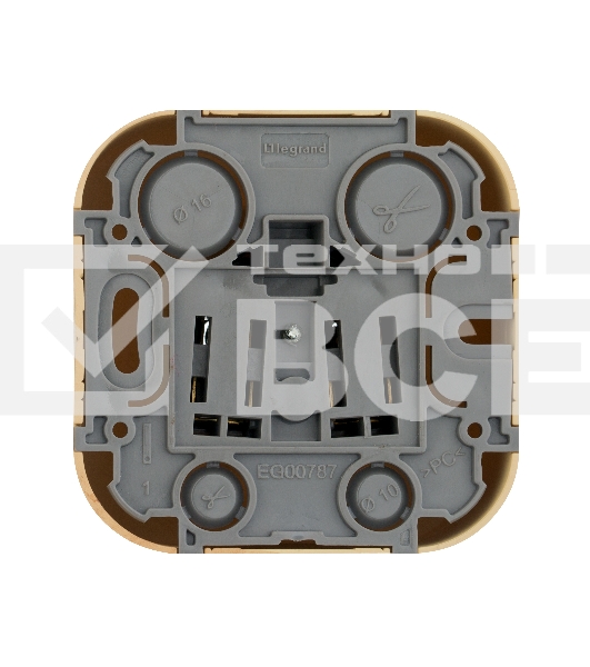 Розетка без заземления без шторок Legrand 782270 (Дерево)