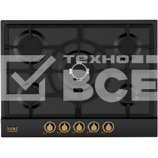 Встраиваемая газовая панель Korting HG 761 CTGN