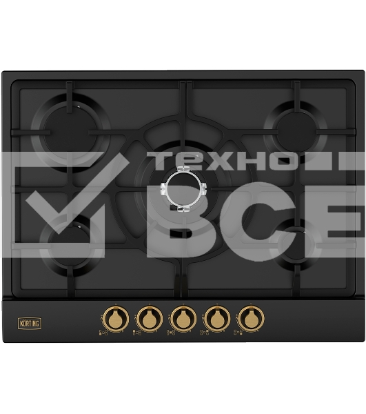 Встраиваемая газовая панель Korting HG 761 CTGN