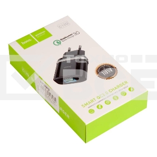 Сетевое ЗУ QC 3.0 HOCO HC-16255 C12Q 1 USB Выход: 5V_9V_12V, 18W черный