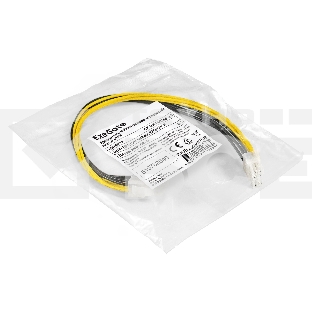 Удлинитель кабеля питания материнской платы +12V ExeGate EX-EXT-8M8F-0.3 (8pin EPS12V M/8pin EPS12V F, 0,3м)