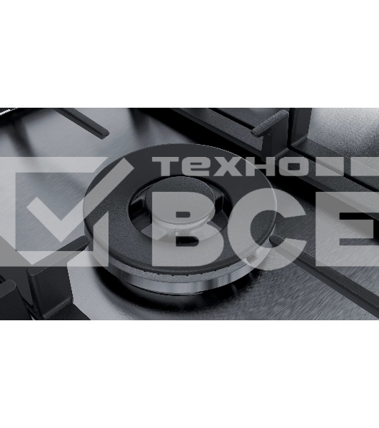 Газовая варочная поверхность Bosch PCQ7A5M90R серебристый