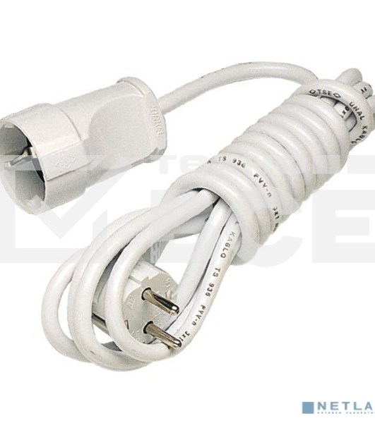 Удлинитель Makel 1 гн 5 м с\з бел.