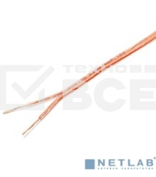 Акустический кабель Cablexpert CC-TC2x0,75-10M, прозрачный,  10 м, бухта
