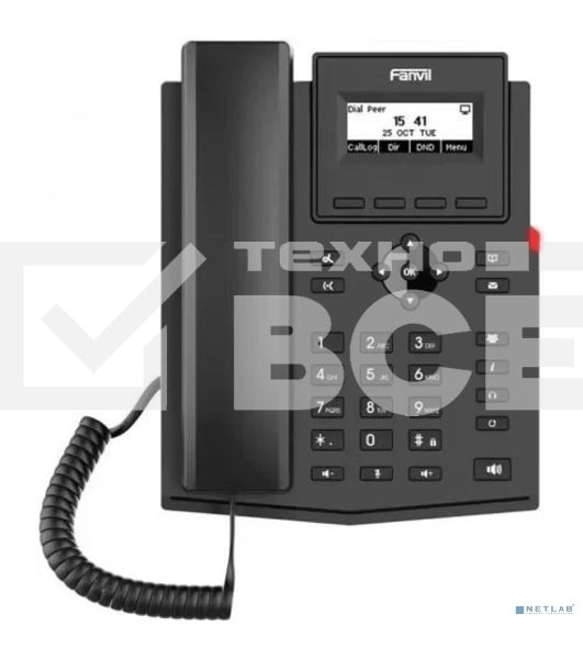 Телефон IP Fanvil X301P черный