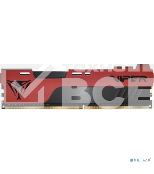 Оперативная память Patriot Viper Elite II, DDR4, 8GB (1x8 GB), 3600 MHz, CL20, радиатор, красный/чёрный