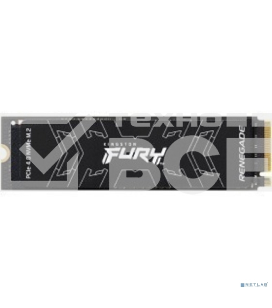 Накопитель SSD Kingston Fury Renegade SFYRD/2000G, 2 ТБ, M.2 2280, PCIe 4.0 x4, NVMe, R/W 7300/7000, с радиатором