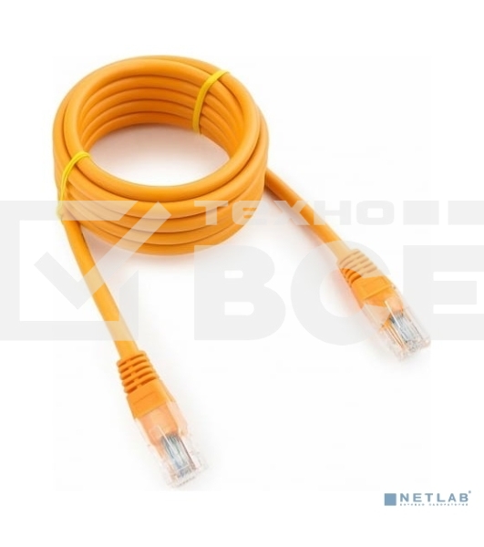 Патч-корд UTP Cablexpert кат.5e, 2м, литой, многожильный (оранжевый)