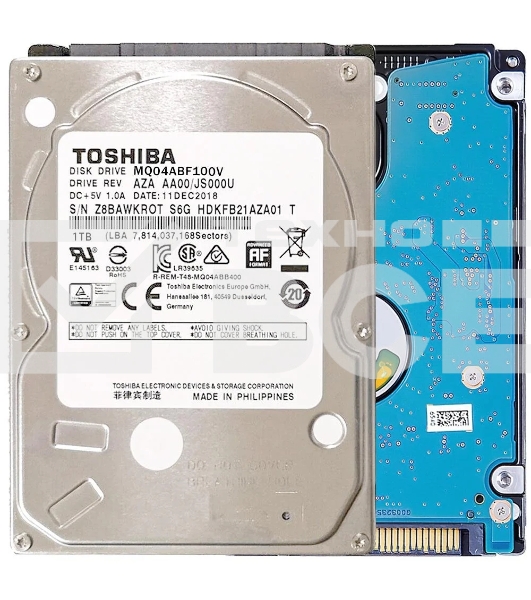 Жесткий диск Toshiba  HDD VIDEO SATA3 1Tb 2.5