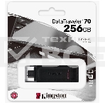 Флеш диск Kingston 256Gb DataTraveler 70 DT70/256GB USB Type-C 3.2 черный, фото9