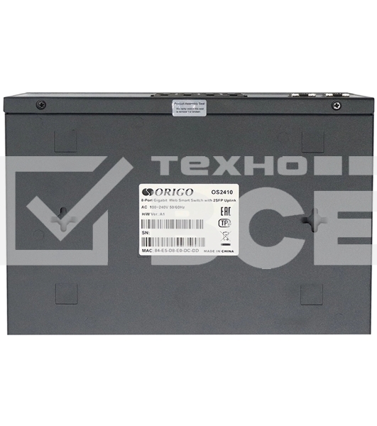 Настраиваемый L2 коммутатор 8x1000Base-T, 2x1000Base-X SFP, комплект для установки в 19