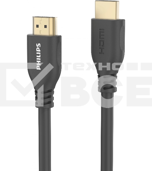 Кабель аудио-видео Philips 8K 60 Гц Ultra HD HDMI (m)/HDMI (m) 5м. позолоч.конт. серый