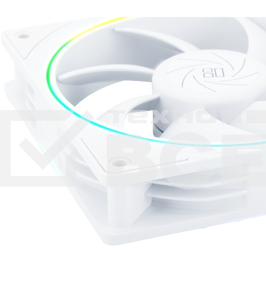 Вентилятор корпусный Thermalright TL-S12-W (120x120x25mm, 4-pin PWM, ARGB, 47.6CFM, 23.2dBA, 1500RPM, White)