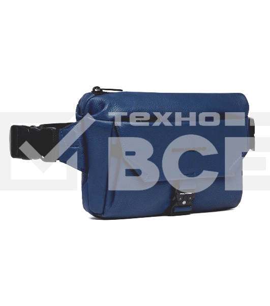 Сумка на пояс мужская Piquadro Than CA6617S135/BLU синий натур.кожа