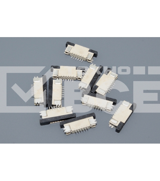Разъем FPC Half Coverage Top Contact 0.8K-BS-6PWB 6 pin высота 2мм шаг 0,8мм 10 шт