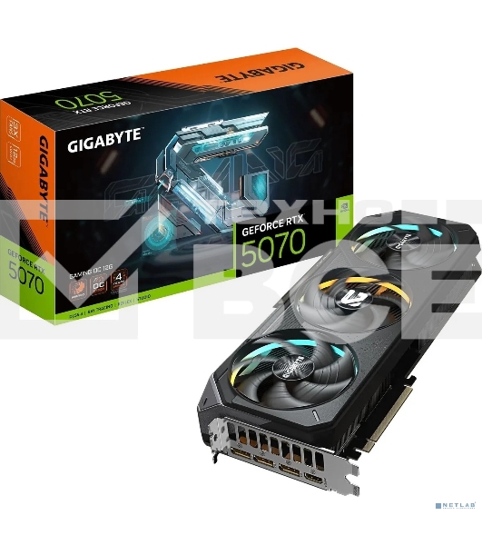 Видеокарта Gigabyte PCI-E GV-N5070GAMING OC-12GD 1.0 NVIDIA GeForce RTX 5070 12Gb 192bit GDDR7 2805/28000 HDMIx1 DPx3 HDCP Ret