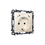 Комплект механизма электрической розетки 2USB С+C 20W с/з на винтовых зажимах 16A-250V ALFA Бежевый глянец QUANT (AP3105, VM165) MA310510, фото4
