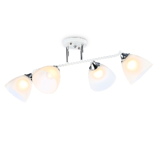 Светильник Ambrella light TR303003/4 WH/CH/FR белый/хром/белый матовый E27/4 max 40W 780*350*240