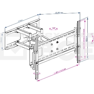 Кронштейн Kromax ATLANTIS-80 черный для LED/LCD телевизоров 32