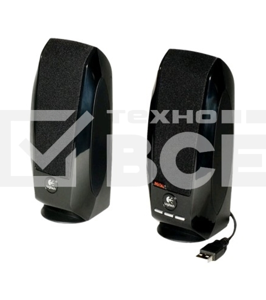 Акустическая система Logitech S150 980-000029 Колонки2.0, 2x0,6W, 90 Гц - 20 кГц, OEM