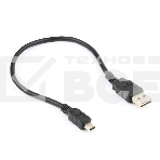 Кабель Gembird/Cablexpert CC-5PUSB2D-0.3M Кабель USB 2.0 , мультиразъем USB, AM/miniB 5P, 30sm, пакет , фото 1