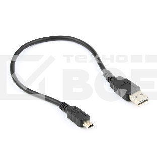 Кабель Gembird/Cablexpert CC-5PUSB2D-0.3M Кабель USB 2.0 , мультиразъем USB, AM/miniB 5P, 30sm, пакет 