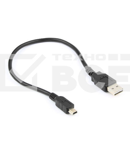 Кабель Gembird/Cablexpert CC-5PUSB2D-0.3M Кабель USB 2.0 , мультиразъем USB, AM/miniB 5P, 30sm, пакет 