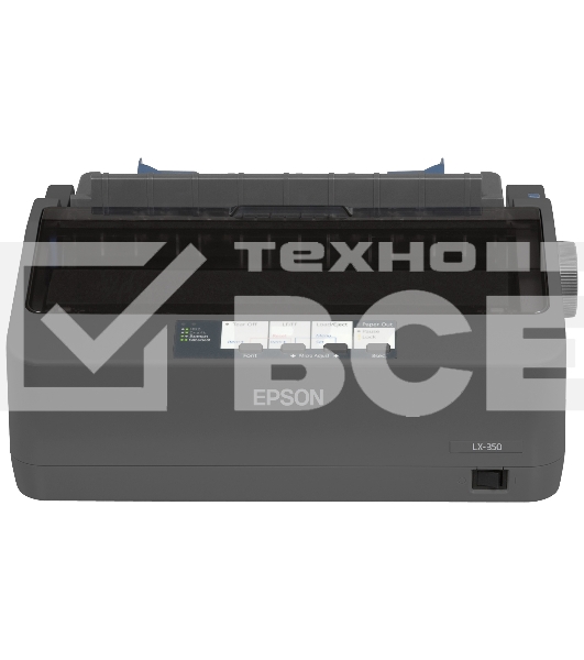 Принтер матричный Epson LX-350 (C11CC24031/C11CC24032), (А4, 357 cps (12 cpi), USB, LPT, COM)