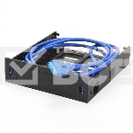 CMU3-B5 панель с двумя портами USB 3.0 в слот 5.25 компьютерного корпуса и слот 1*3.5/2*2.5, фото4