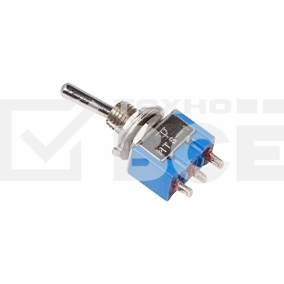 Тумблер 250V 3А (3c) ON-OFF-ON однополюсный  Micro  Rexant