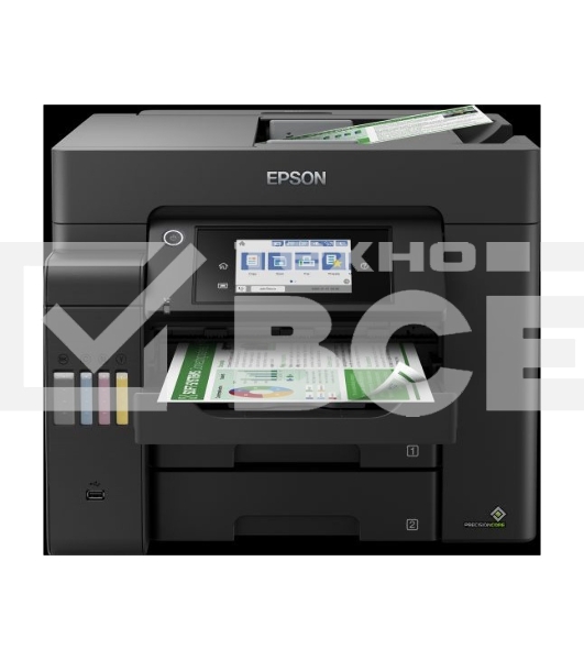 МФУ струйный Epson L6550 (C11CJ30404), A4, цветной, печ. до 25/12 стр/мин.(ч/б/цв.), скан. до 27.5 стр/мин., 4800x2400 dpi (печ.), 2400x1200 dpi (скан.), Ethernet, USB, Wi-Fi