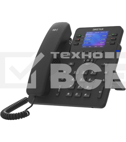 Телефон IP Dinstar C63GP черный
