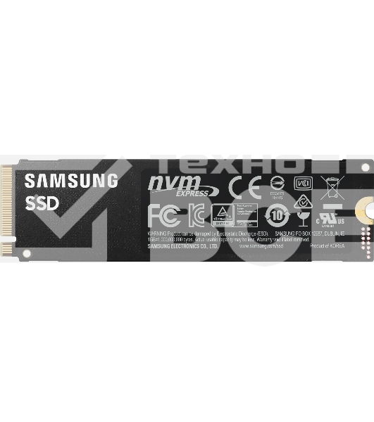 Накопитель SSD Samsung 980 PRO, 2TB, PCIe 4.0 x4, M.2 2280, NVMe, R/W 7000/5000
