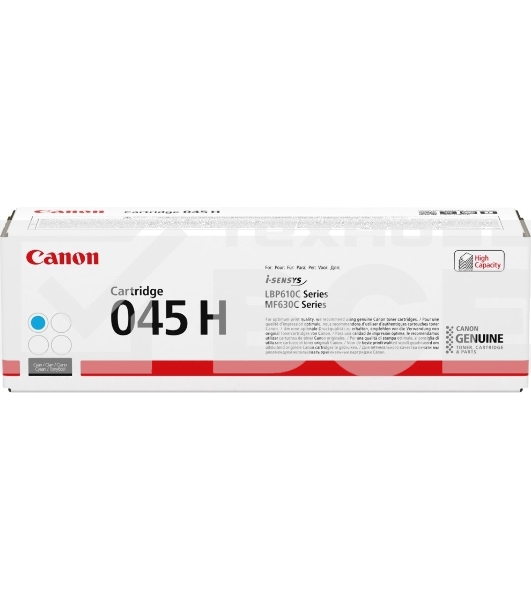 Картридж лазерный Canon 045C H голубой, 2200 стр., для i-SENSYS MF631/633/635, LBP611