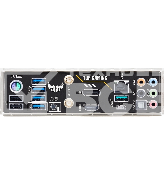 Материнская плата ASUS TUF GAMING B550M-PLUS WI-FI II, AM4, AMD B550, 4xDDR4, 4xSATA, 2xM.2, 1xPCIe 4.0 x16, 1xPCIe 3.0 x4, 1xPCIe x1, 1xDP, 1xHDMI, 1x 2.5Gb LAN, 1xUSB-C 3.2 Gen 2, 4xUSB-A 3.2 Gen 1, 2xUSB-A 2.0, 5x3.5 мм, TOSLINK, 7.1, mATX